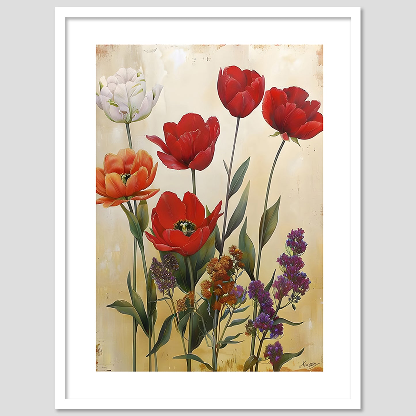 Floral Framed Posters for Home & Office Decor