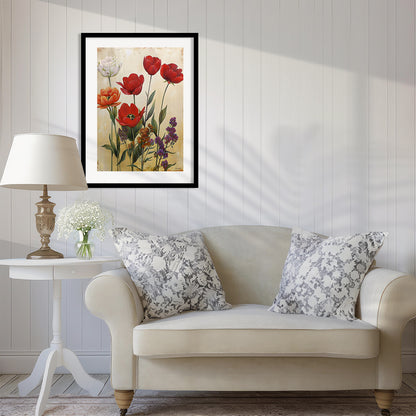 Floral Framed Posters for Home & Office Decor