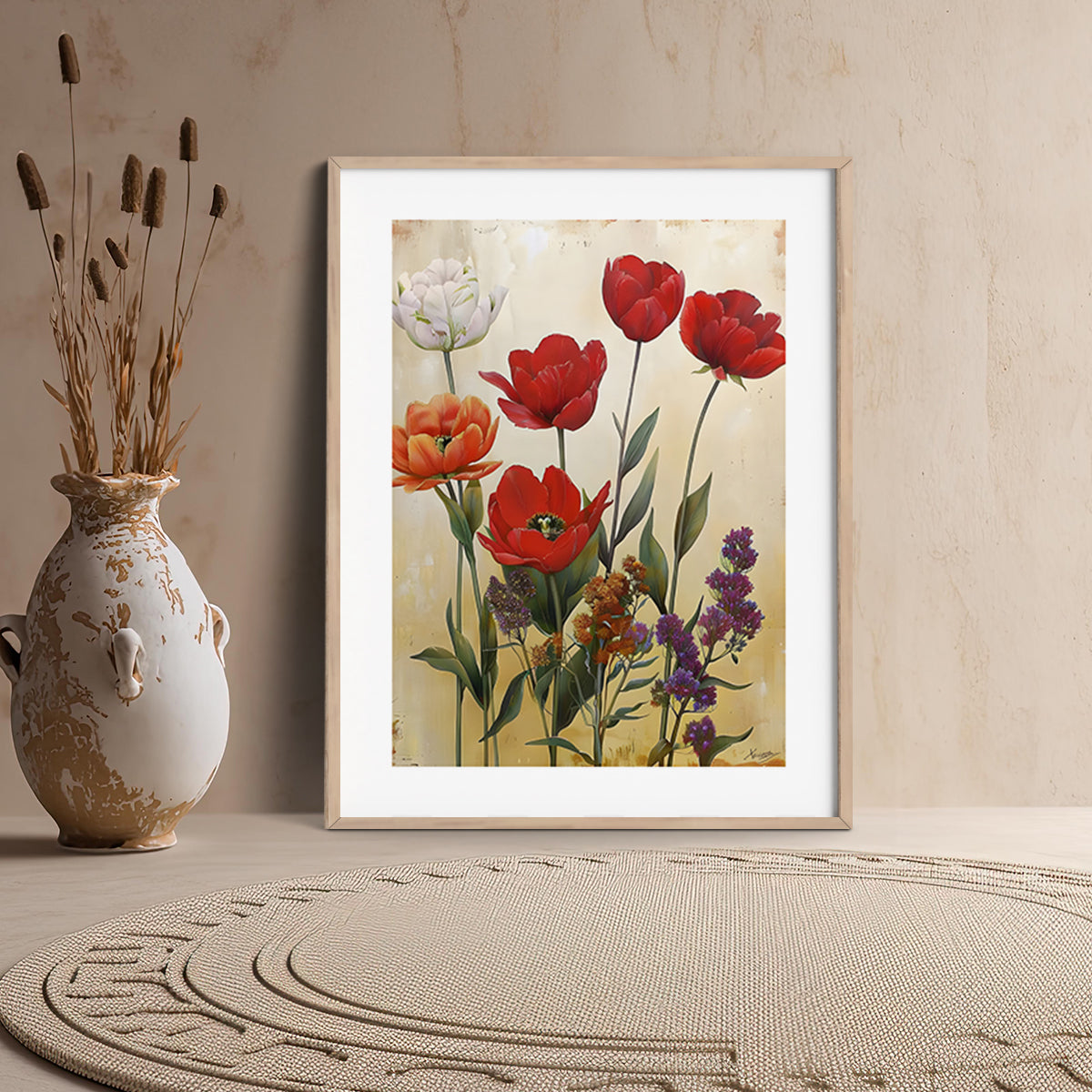 Floral Framed Posters for Home & Office Decor