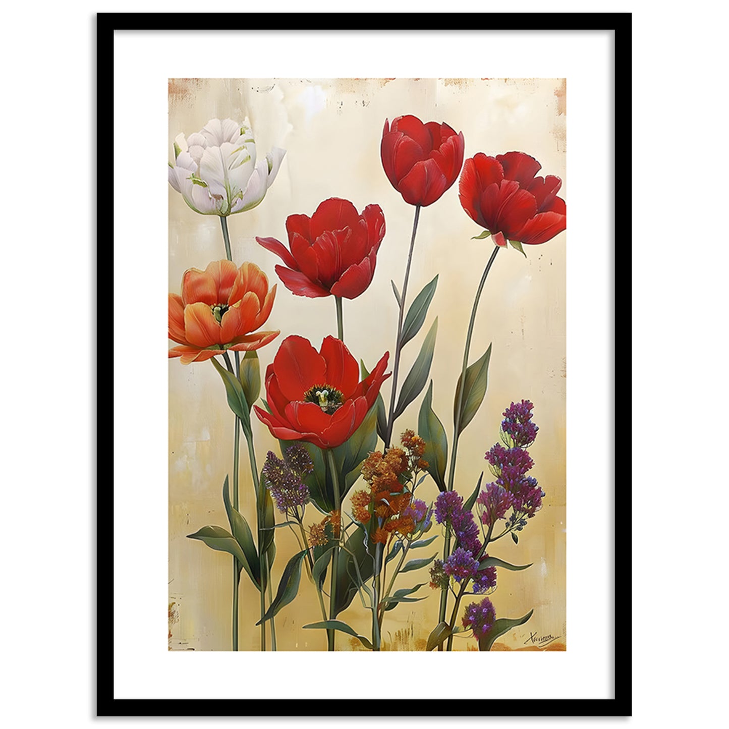 Floral Framed Posters for Home & Office Decor