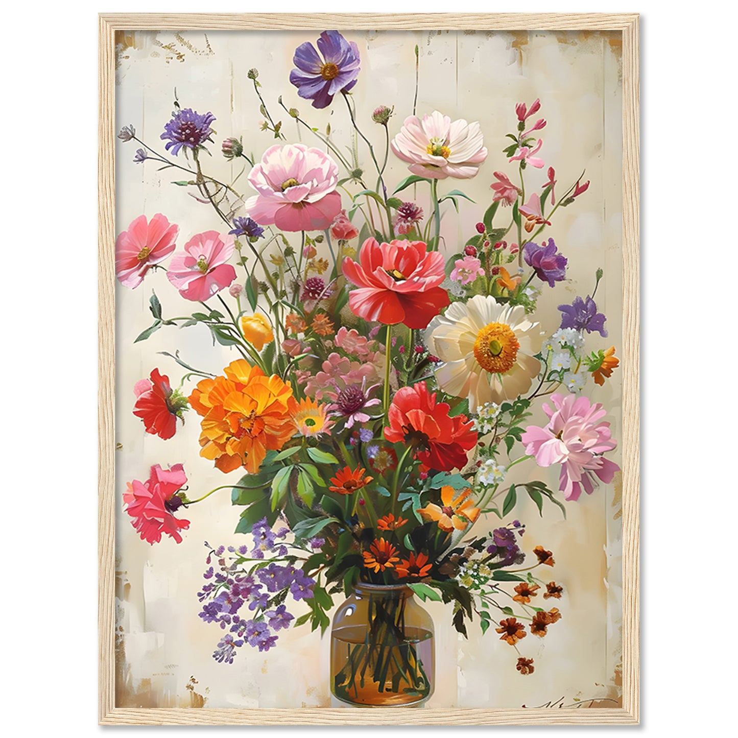 Floral Framed Posters for Home & Office Decor