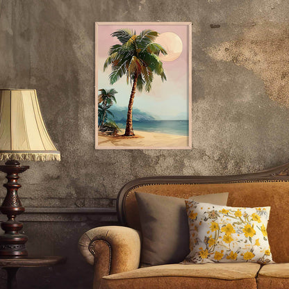 Palm Tree Wall Paintings For Hanging Frame For Home Decor Living Room