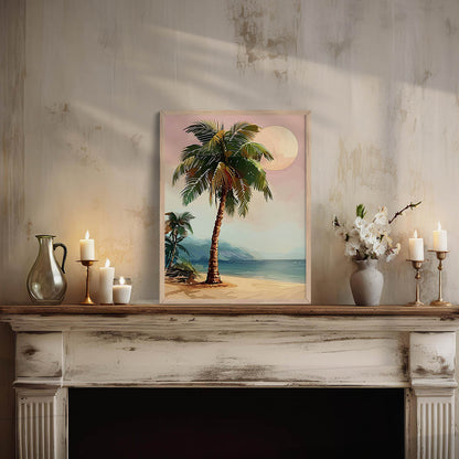 Palm Tree Wall Paintings For Hanging Frame For Home Decor Living Room