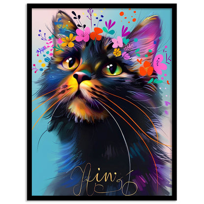 Cat Wall Art Paintings For Wall Decor Living Room Wall Frames