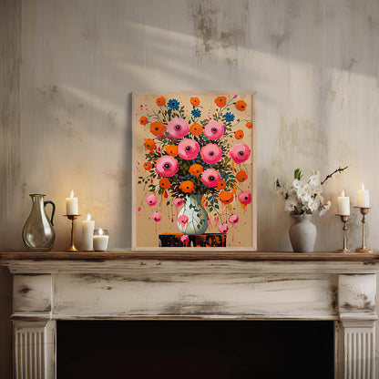 Floral Wall Art Paintings For Wall Decor Living Room Wall Frames