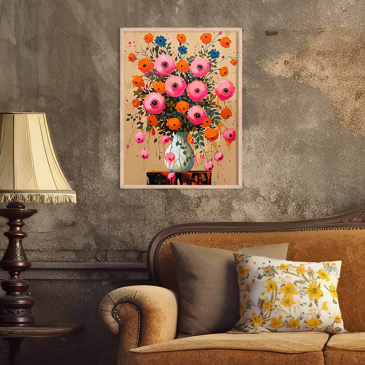 Floral Wall Art Paintings For Wall Decor Living Room Wall Frames