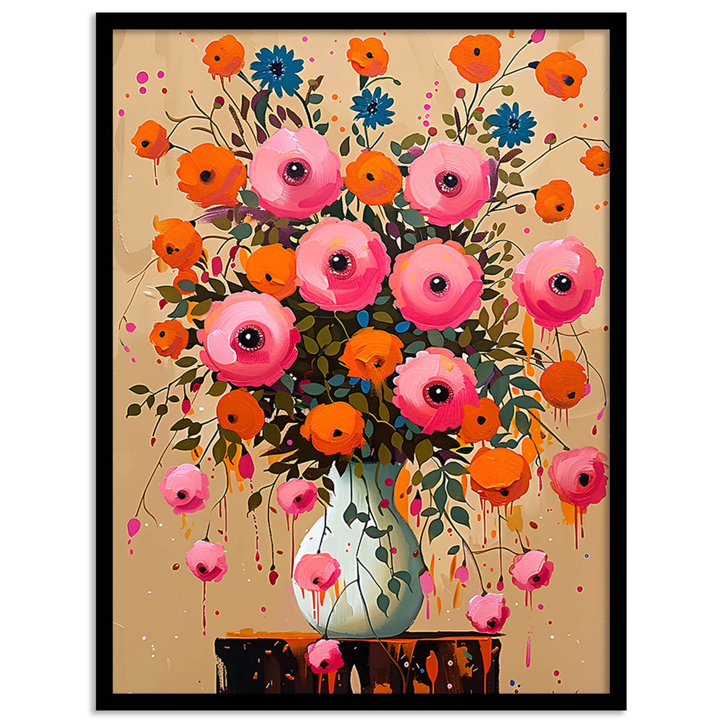 Floral Wall Art Paintings For Wall Decor Living Room Wall Frames