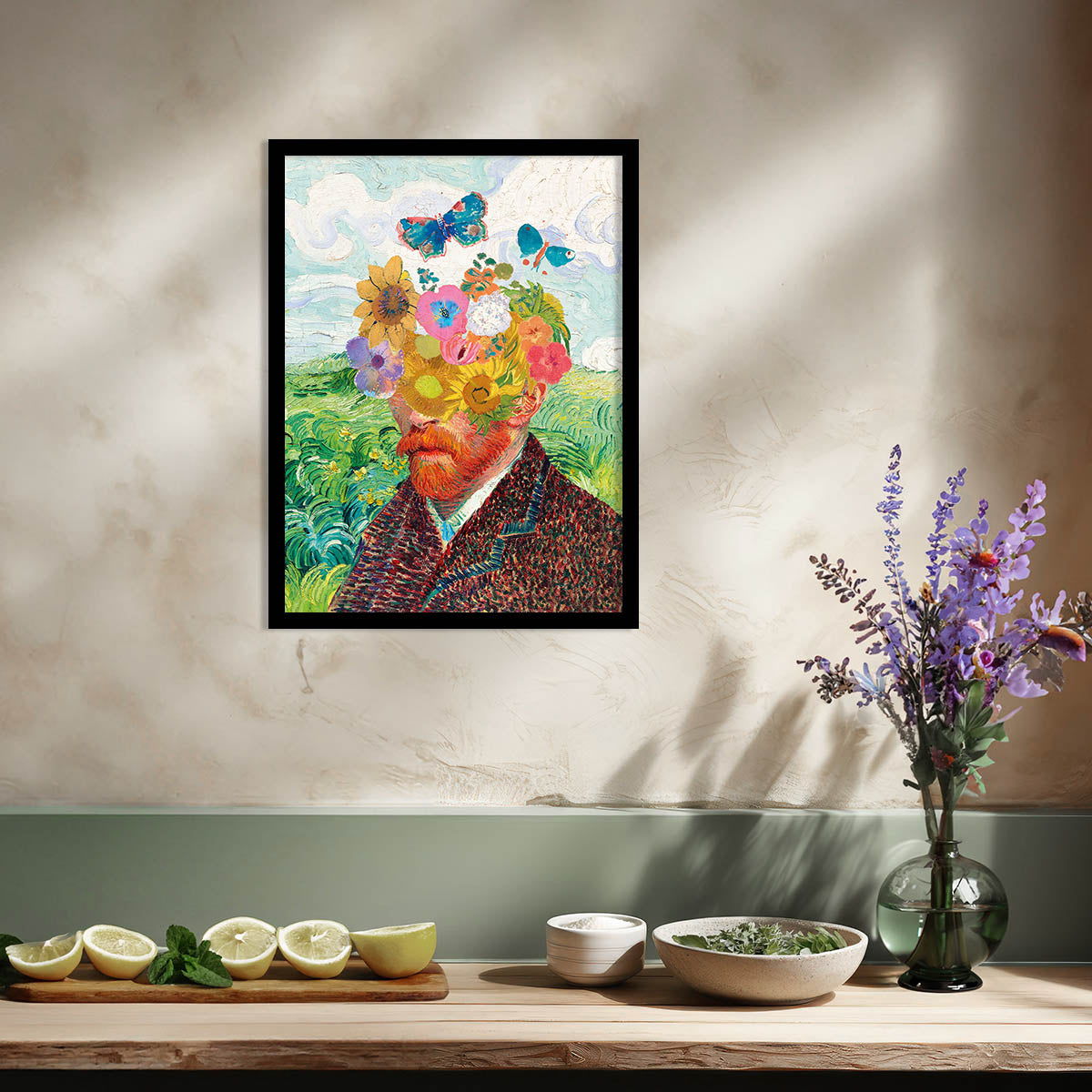 Floral Framed Art Posters for Home and Office Wall Decor