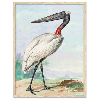 Jabiru Bird Wall Painting For Home Decor Wall Hanging