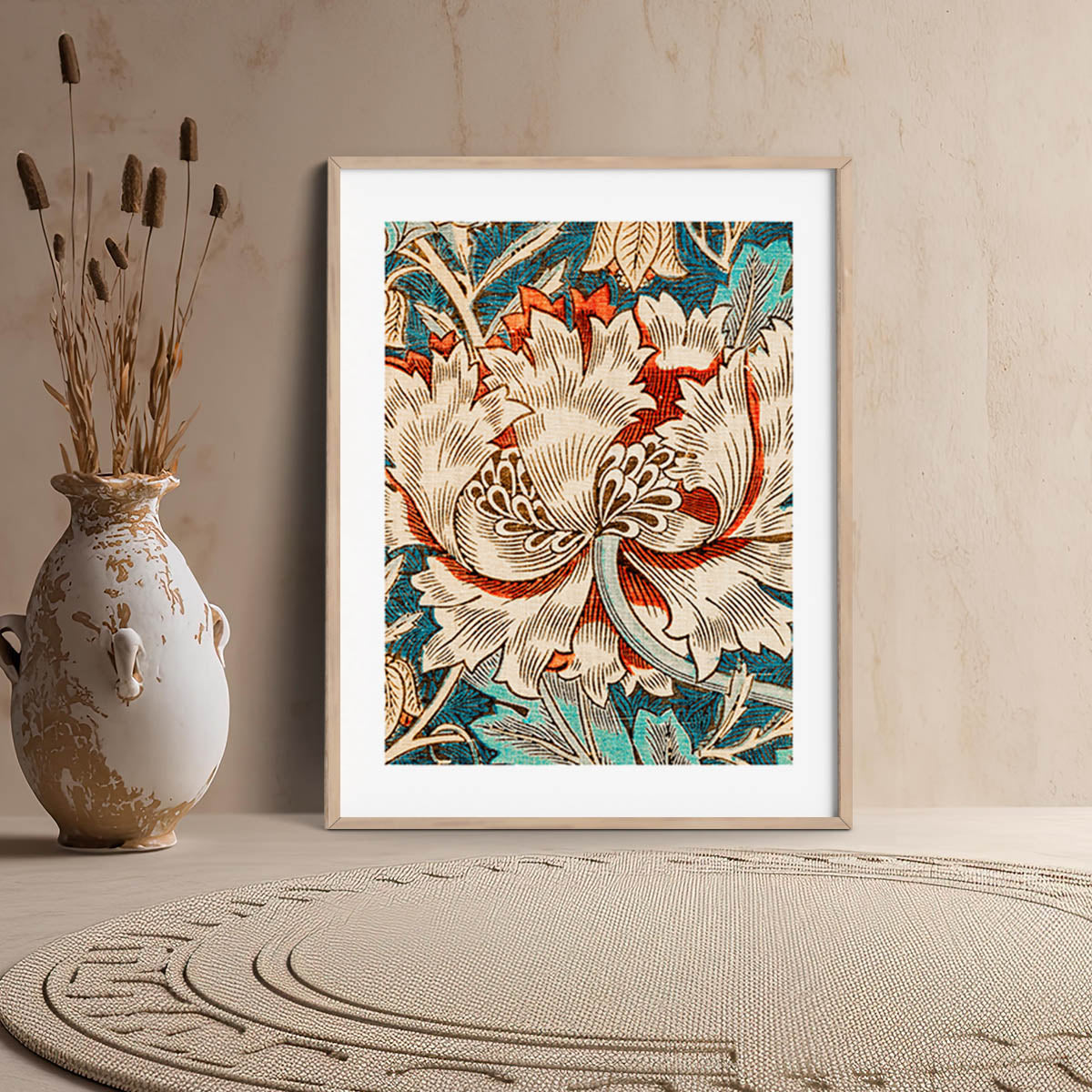 Floral Framed Art Posters for Home and Office Wall Decor