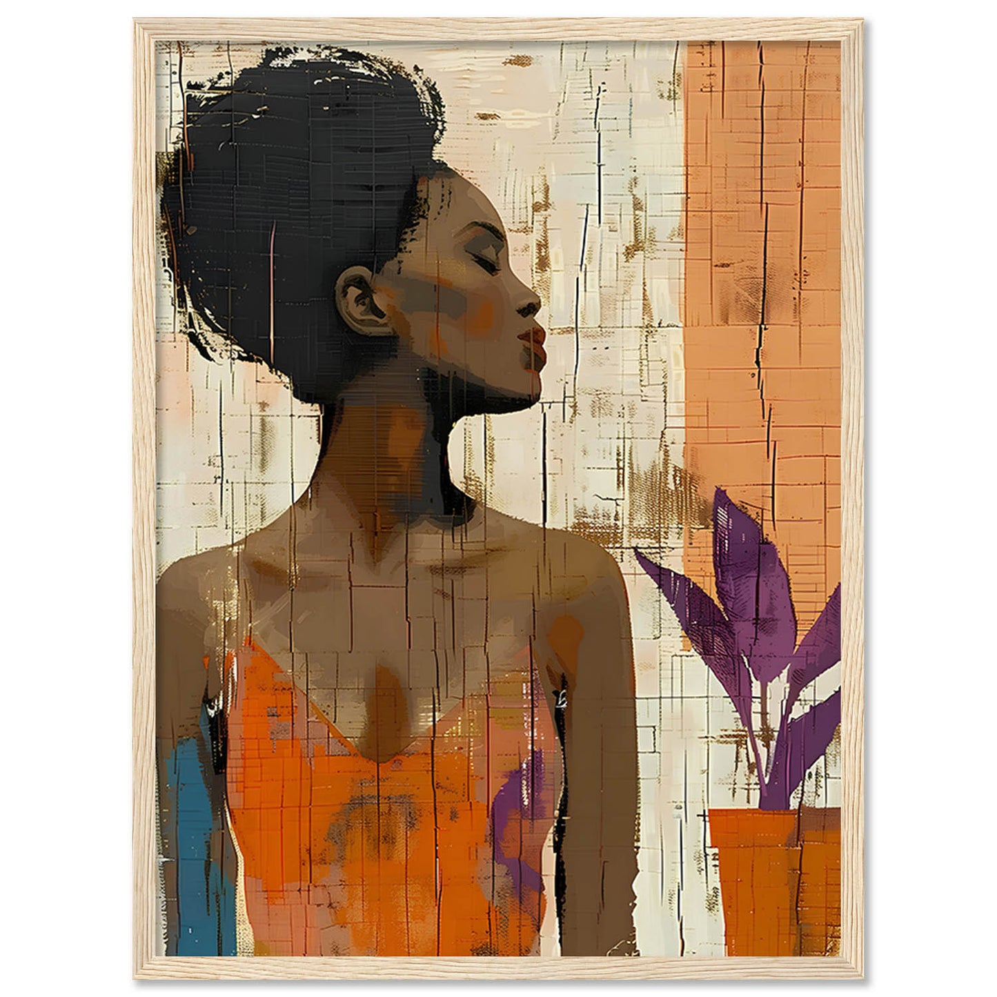 Woman Wall Art Paintings For Home Decor Living Room