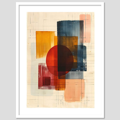 Abstract Wall Art Poster With Frame For Wall Decor Living Room