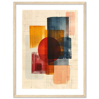 Abstract Wall Art Poster With Frame For Wall Decor Living Room