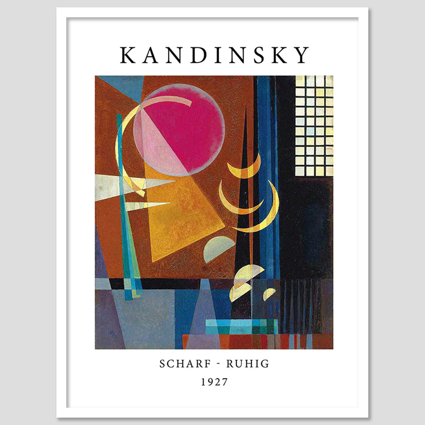 Kandinsky Wall Art Home Decor Frame, Wall Poster With Frame