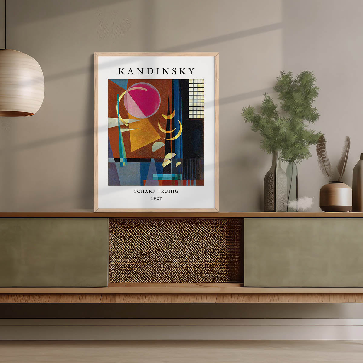 Kandinsky Wall Art Home Decor Frame, Wall Poster With Frame