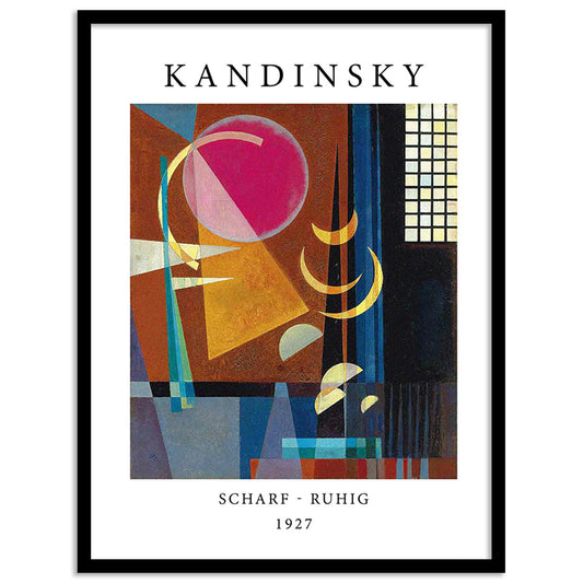 Kandinsky Wall Art Home Decor Frame, Wall Poster With Frame