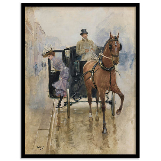 Jean Beraud Wall Art Living Room Bedroom Home and Office Wall Decor Art Posters