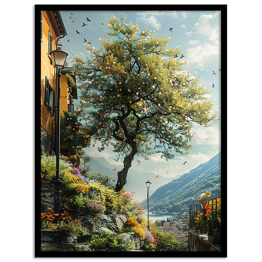 Nature Inspired Framed Art Posters for Home and Office Wall Decor