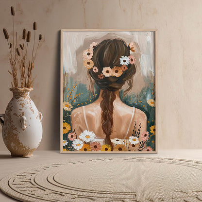 Floral Framed Art Posters for Home and Office Wall Decor