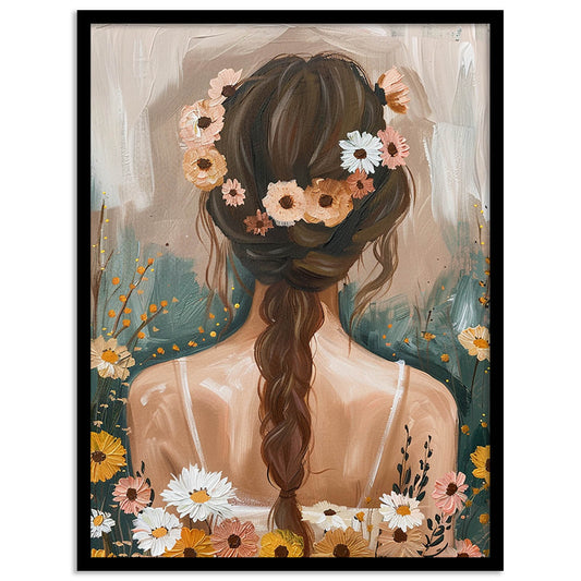 Floral Framed Art Posters for Home and Office Wall Decor