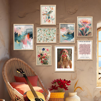 Floral Wall Paintings For Wall Hanging Decor