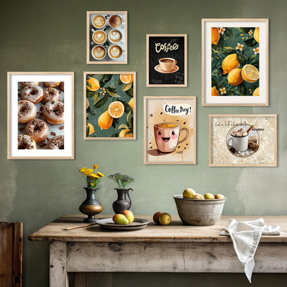 Framed Posters for Kitchen and Restaurant Wall Décor