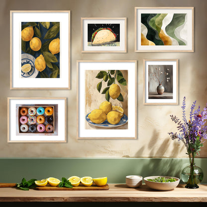 Framed Posters for Kitchen and Restaurant Wall Décor