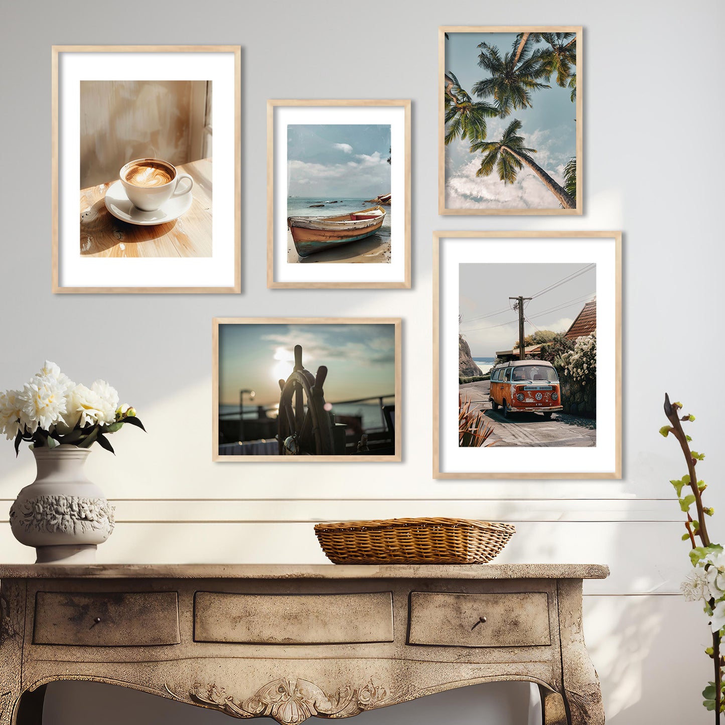 Travel Framed Art Posters for Home and Office Wall Decor