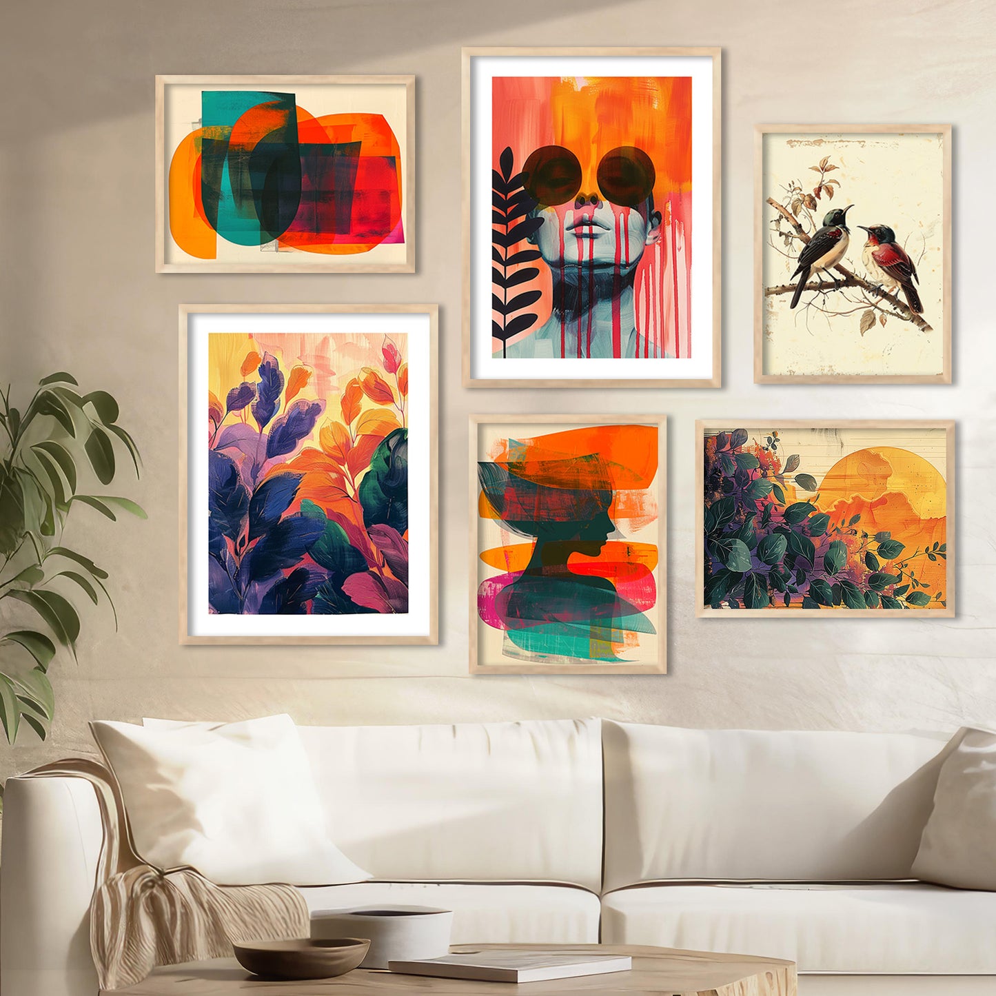 Abstract Wall Painting For Home Decor