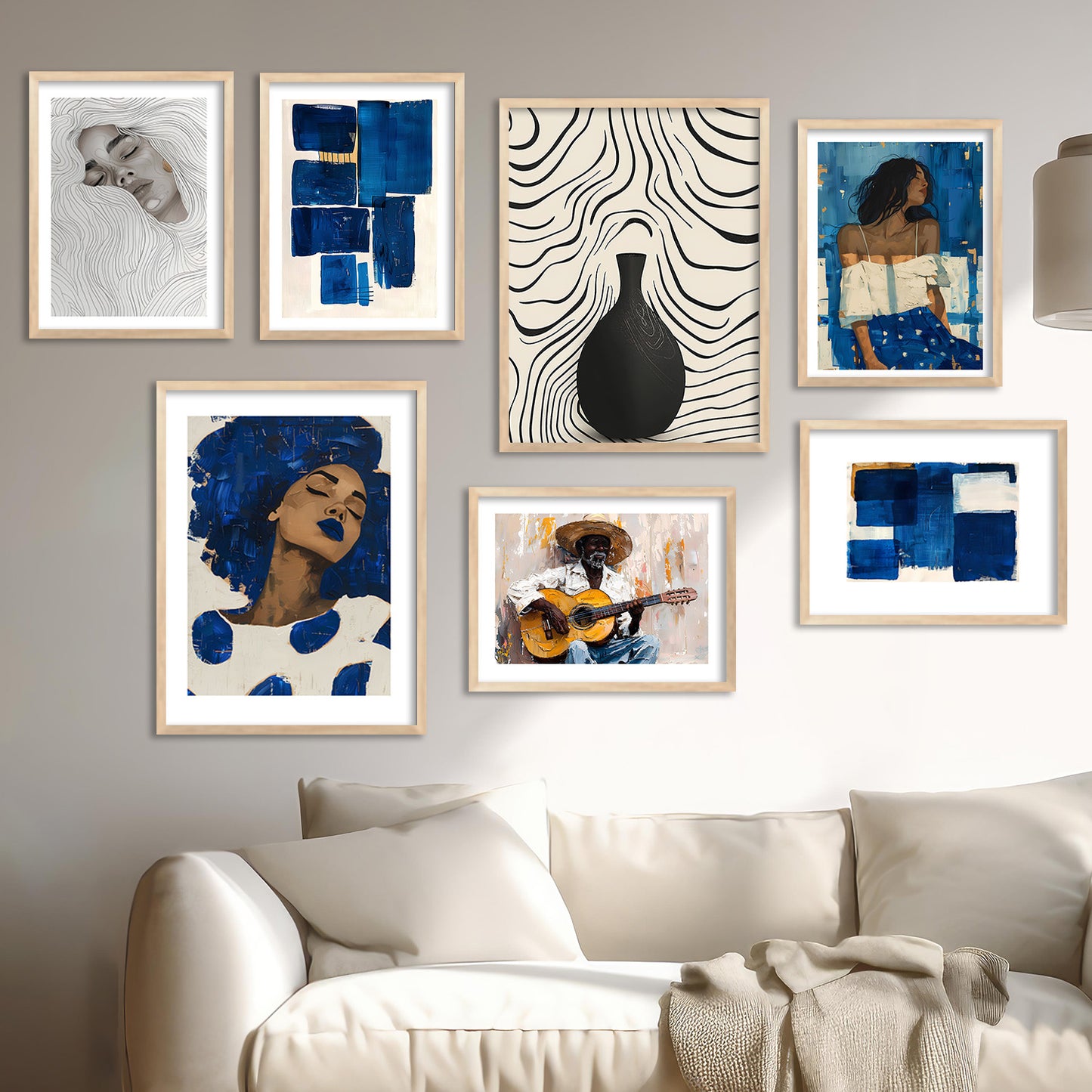 Abstract Wall Art Paintings For Home Decor Living Room