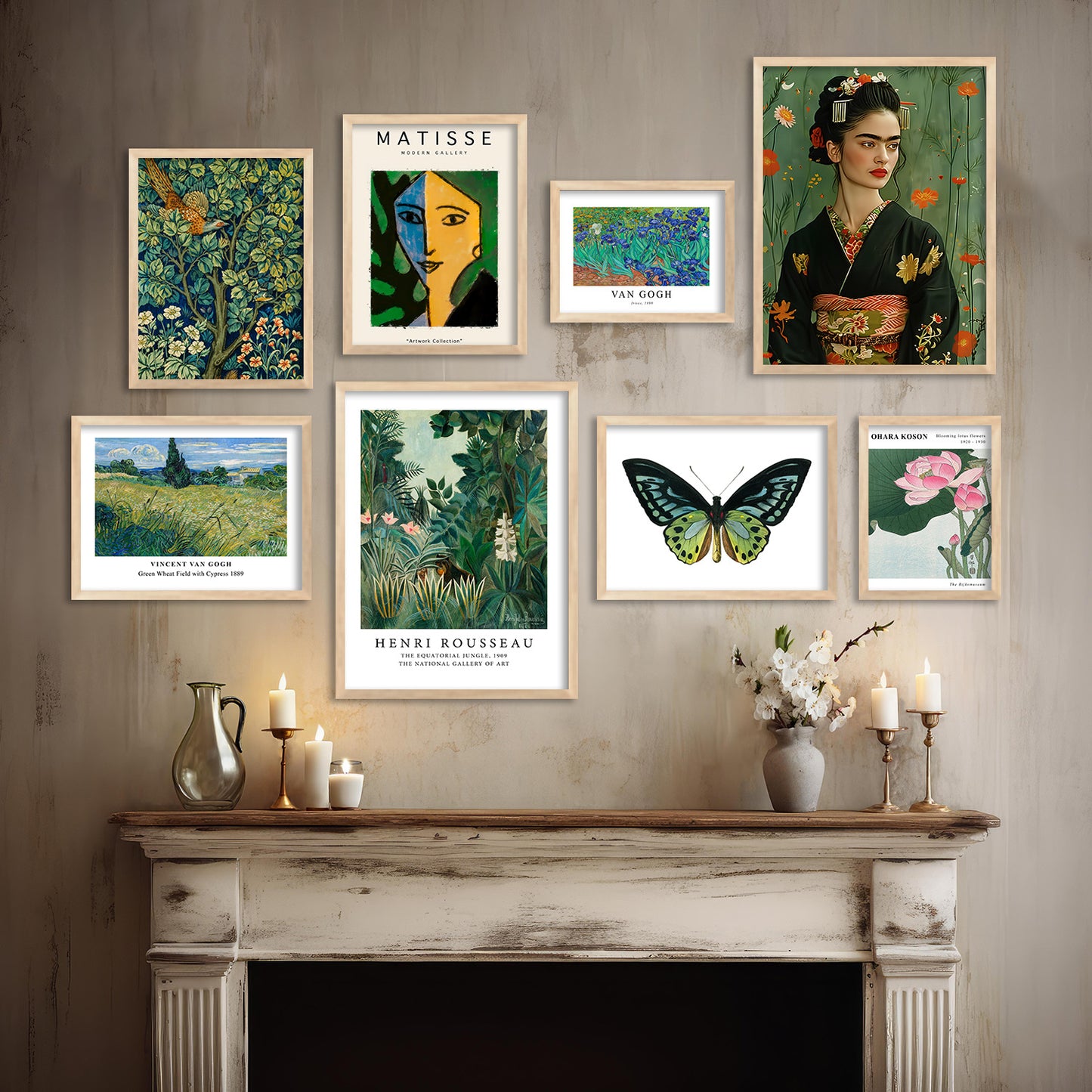 Butterfly Framed Wall Art Posters for Home and Office Wall Decor