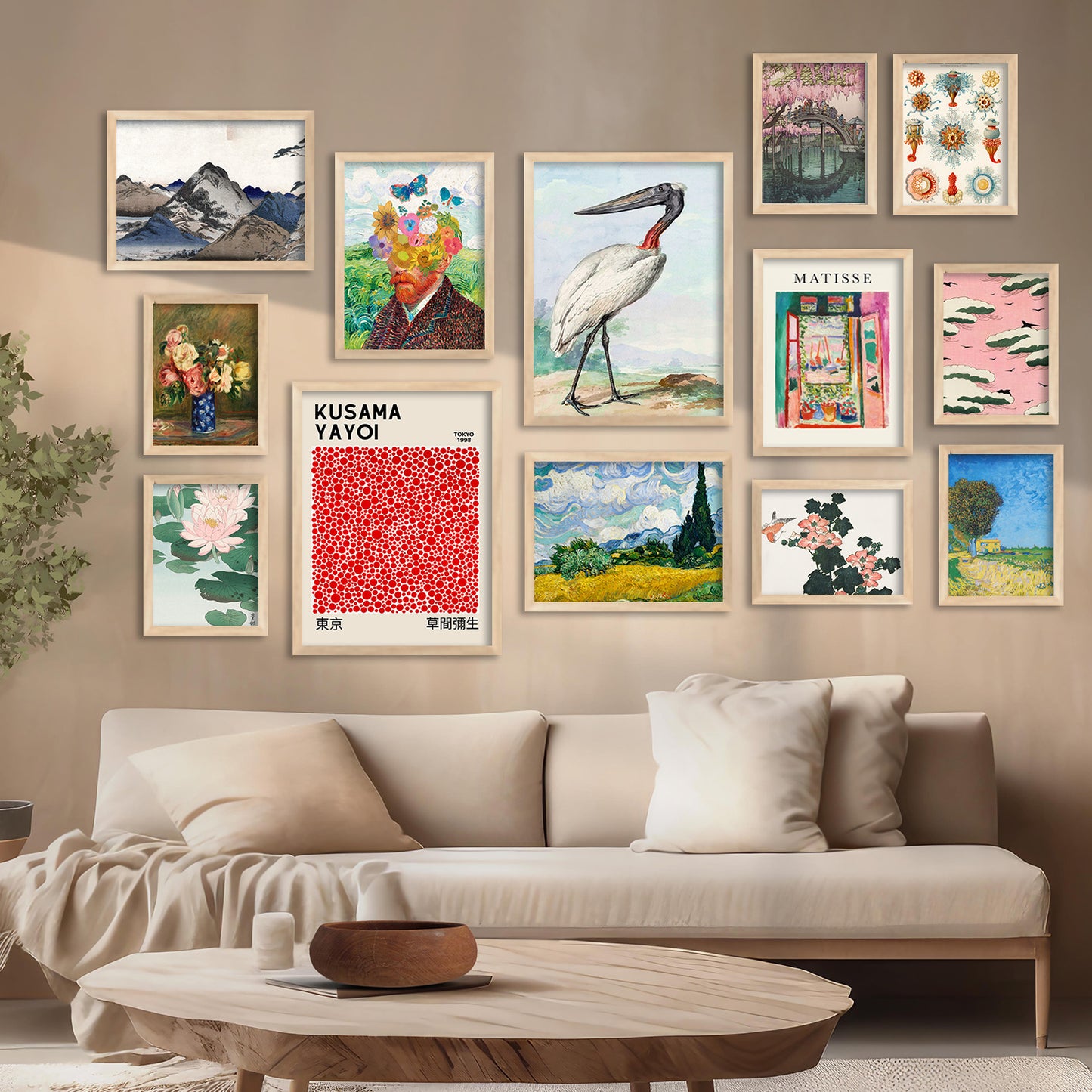 Nature Inspired Framed Art Posters for Home and Office Wall Decor