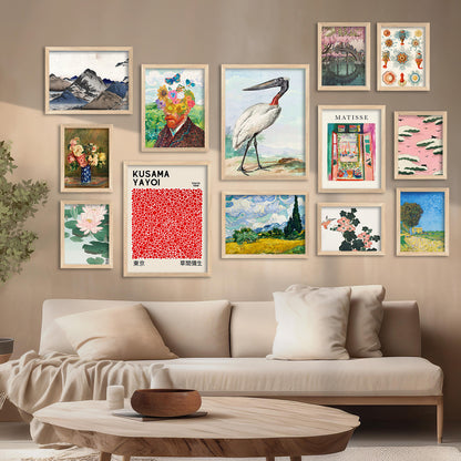 Nature Inspired Framed Art Posters for Home and Office Wall Decor