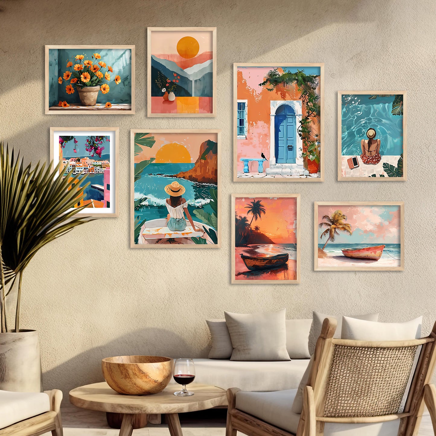 Beach Wall Art Living Room Bedroom Home and Office Wall Decor Art Posters