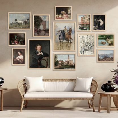 Gallery Wall Modern Art Ensemble: Versatile Decor for Home and Office