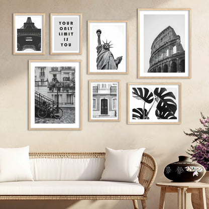 Paris City View Wall Art Paintings For Home Decor