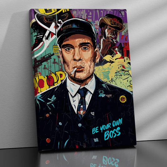 Thomas Shelby Canvas Paintings | Capturing the Enigmatic Peaky Blinders Icon for Living Room Bedroom Home Wall Decor