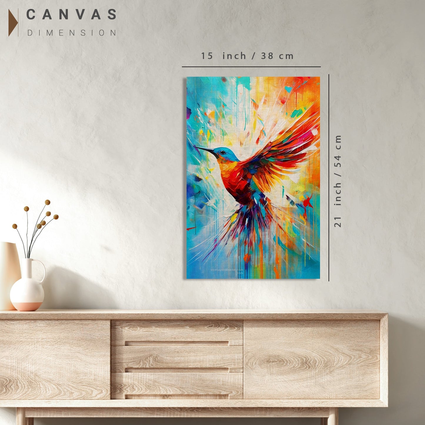 Vibrant Bird Canvas Paintings | Nature-Inspired Artistry Canvas Paintings for Living Room Bedroom Home and Office Wall Decor