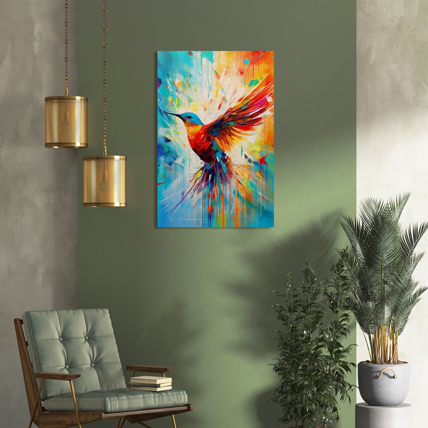 Vibrant Bird Canvas Paintings | Nature-Inspired Artistry Canvas Paintings for Living Room Bedroom Home and Office Wall Decor