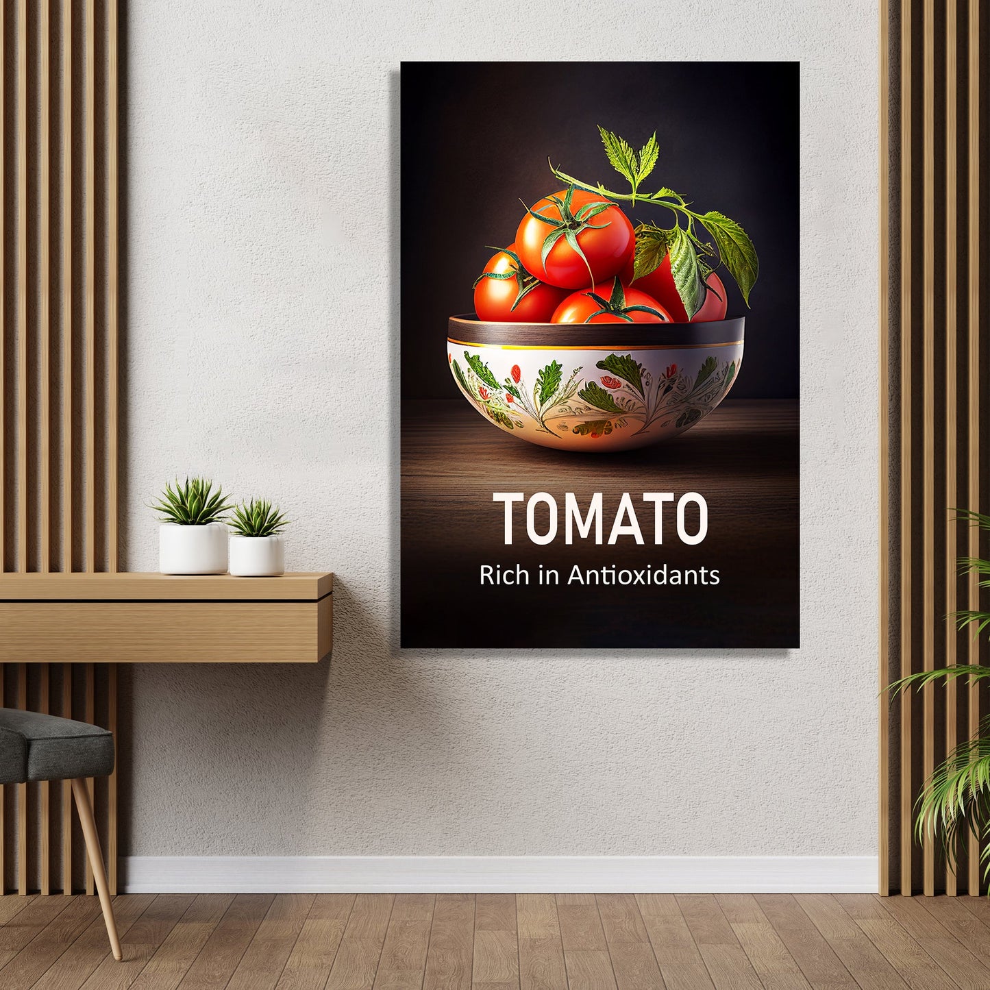 Canvas Paintings for Restaurant Kitchen Cafe Wall decor - Tomato Picture Canvas Frame