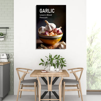 Garlic Canvas Paintings for Restaurant Kitchen Cafe Wall Decor