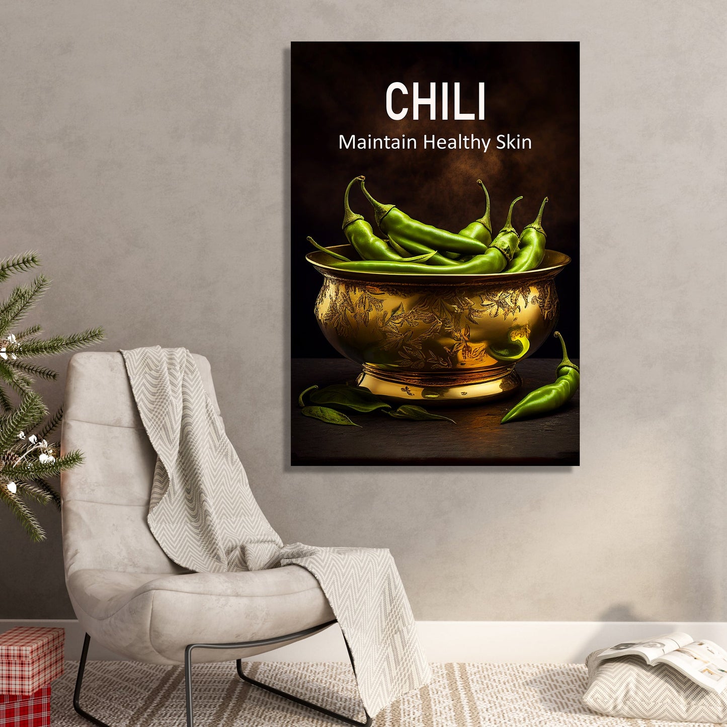 Benefits of Chili Canvas Paintings for Restaurant Kitchen Cafe Wall Decor