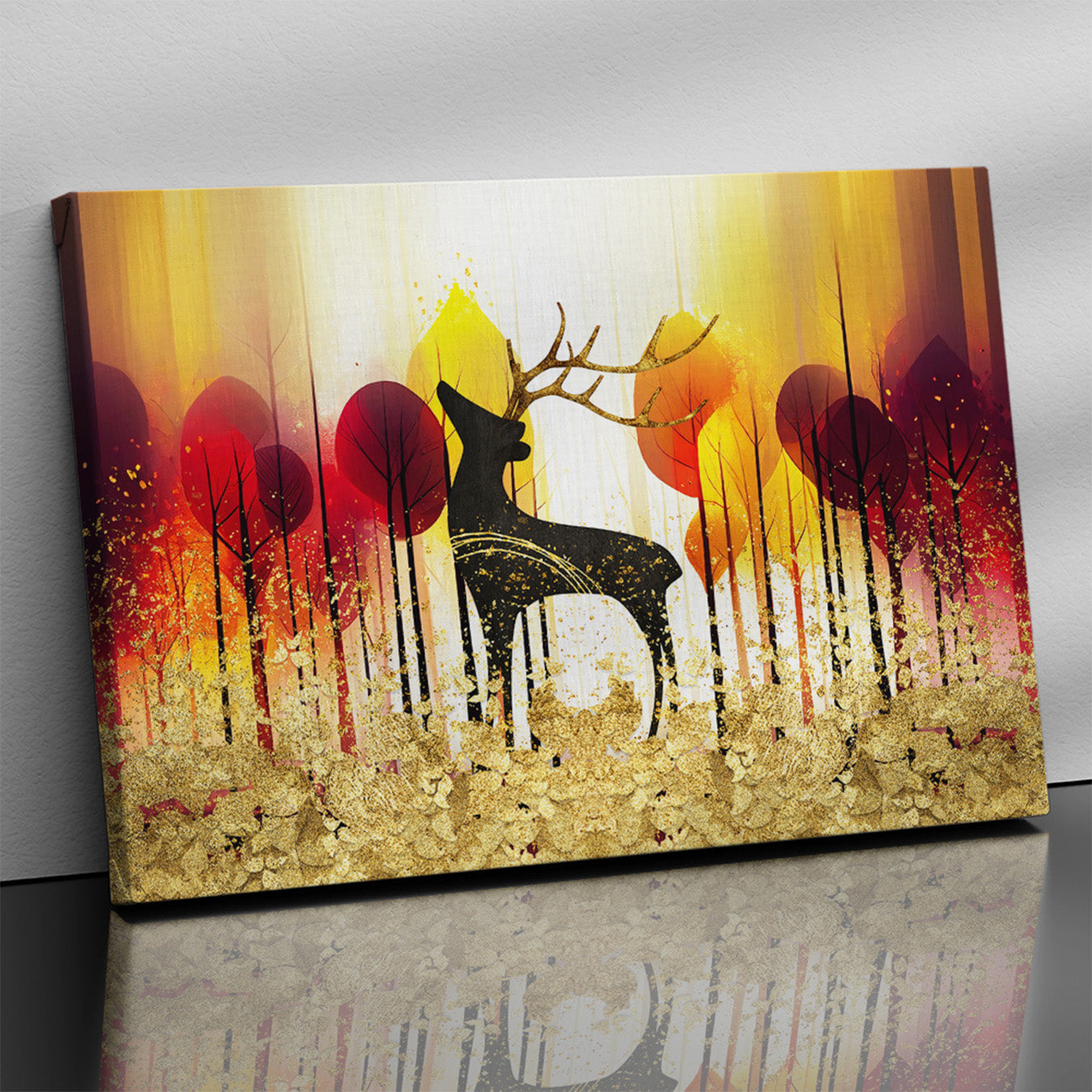 Modern Art Canvas for Wall Decor - Beautiful deer Art Canvas Painting