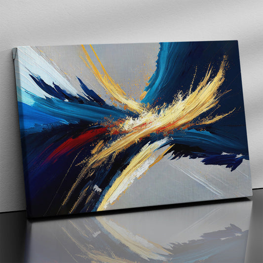 Vibrant Color Splash Art Canvas Painting for Wall Decor - Abstract Art Canvas for Home