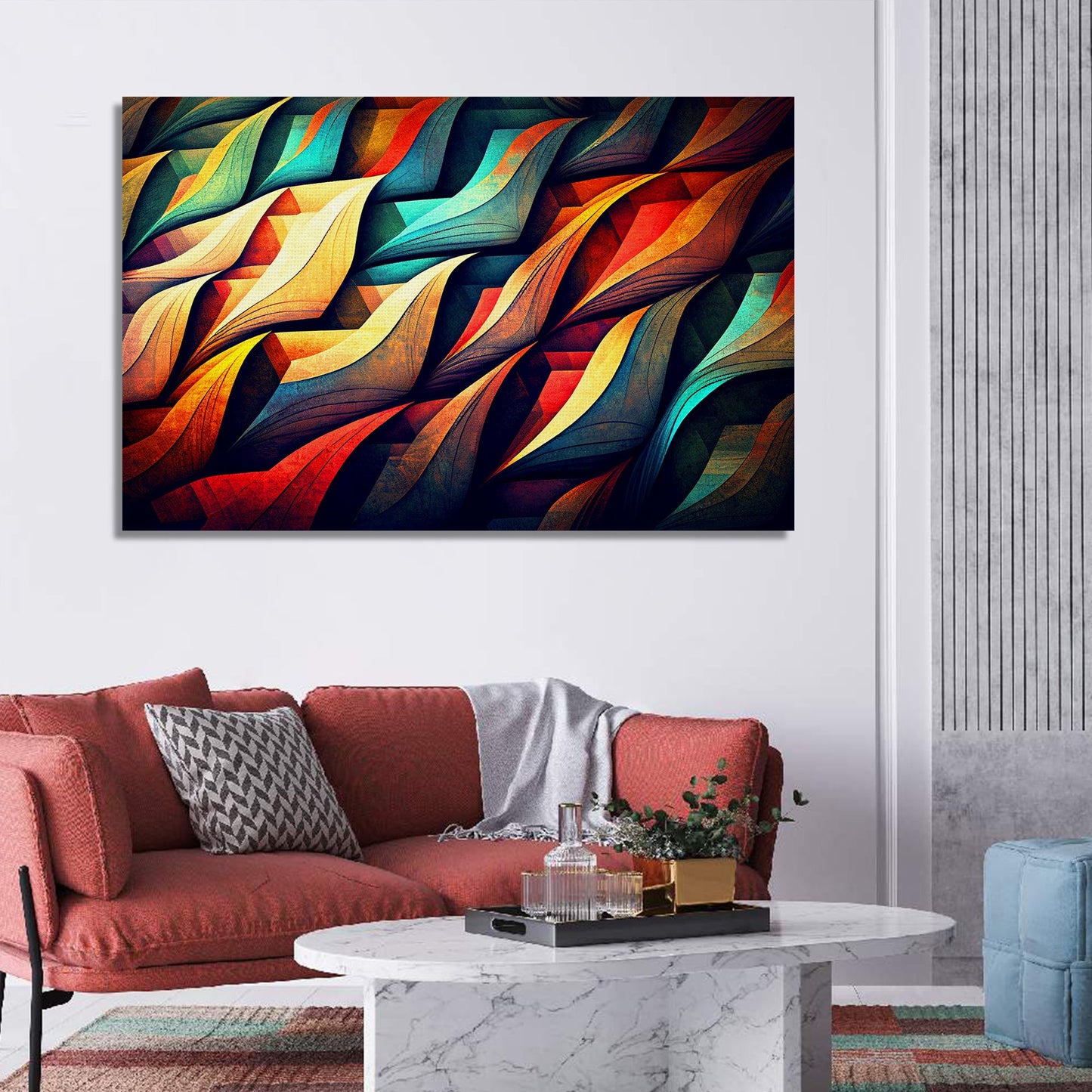 Modern Abstract Art Canvas Painting for Wall Decor