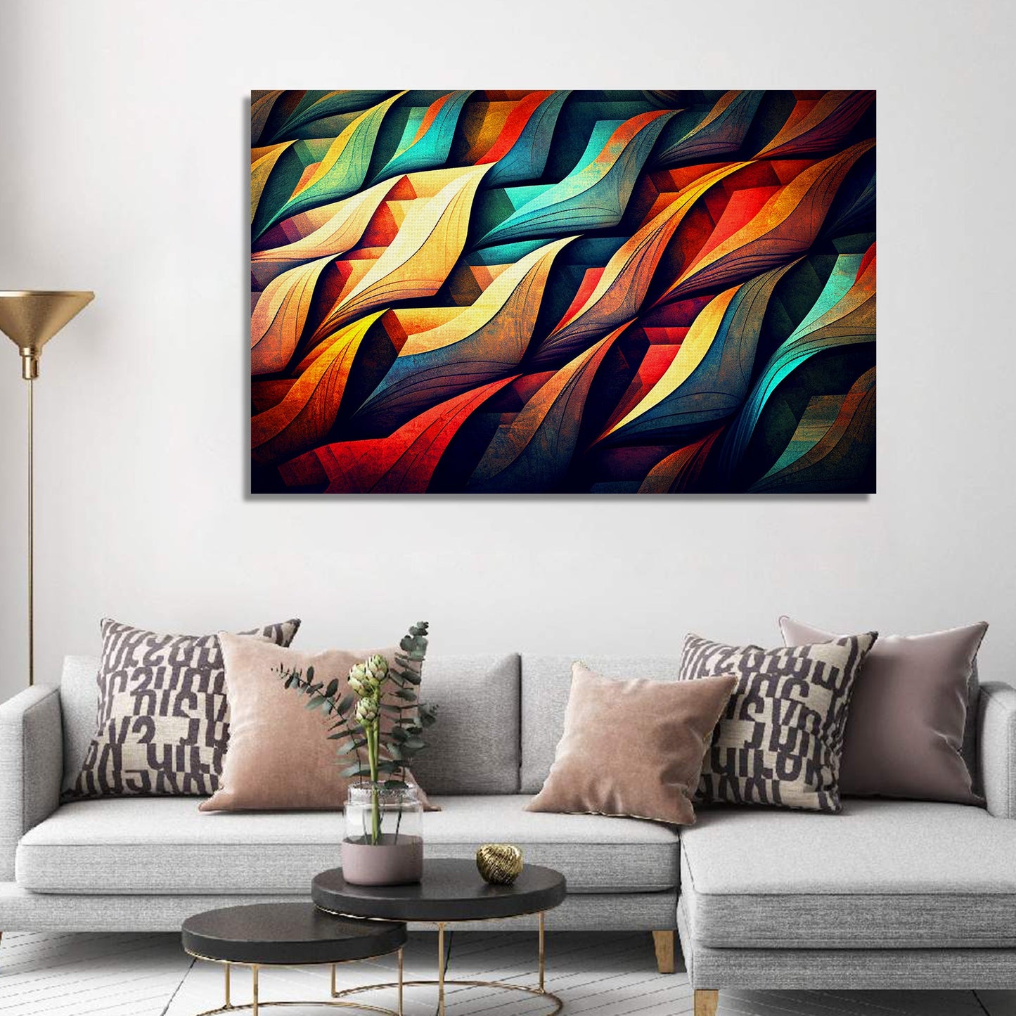 Modern Abstract Art Canvas Painting for Wall Decor