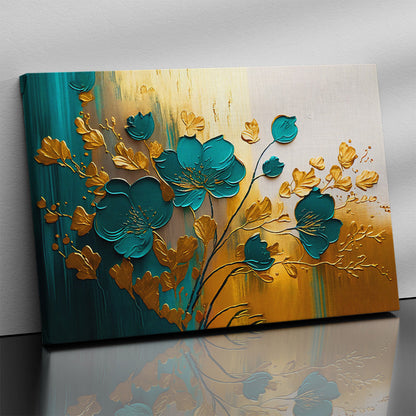 Nature Inspired Modern Art Green Color Canvas Painting