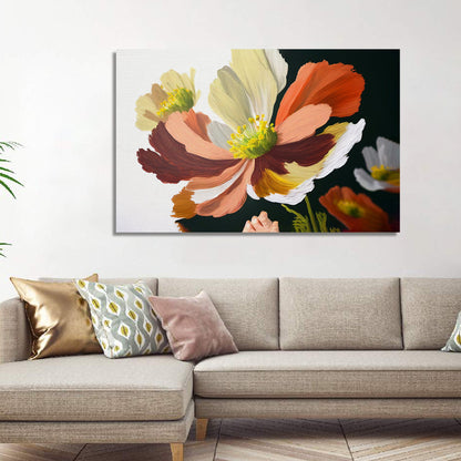 Modern Floral Art Canvas for Wall Decor