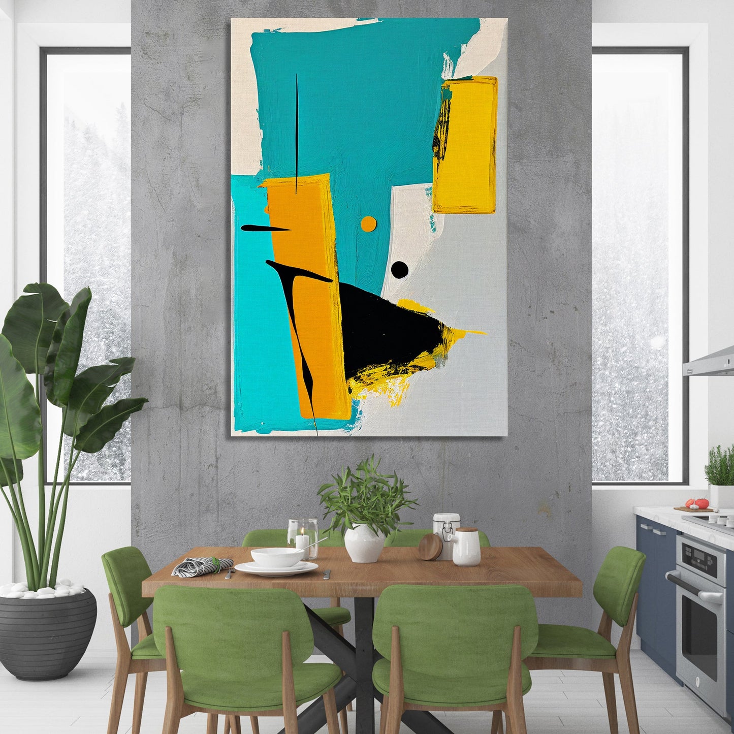 Modern Art Canvas Painting for Living Room Bedroom Guest Room Wall Decor