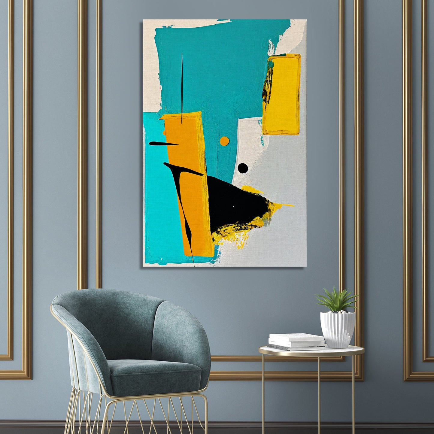 Modern Art Canvas Painting for Living Room Bedroom Guest Room Wall Decor